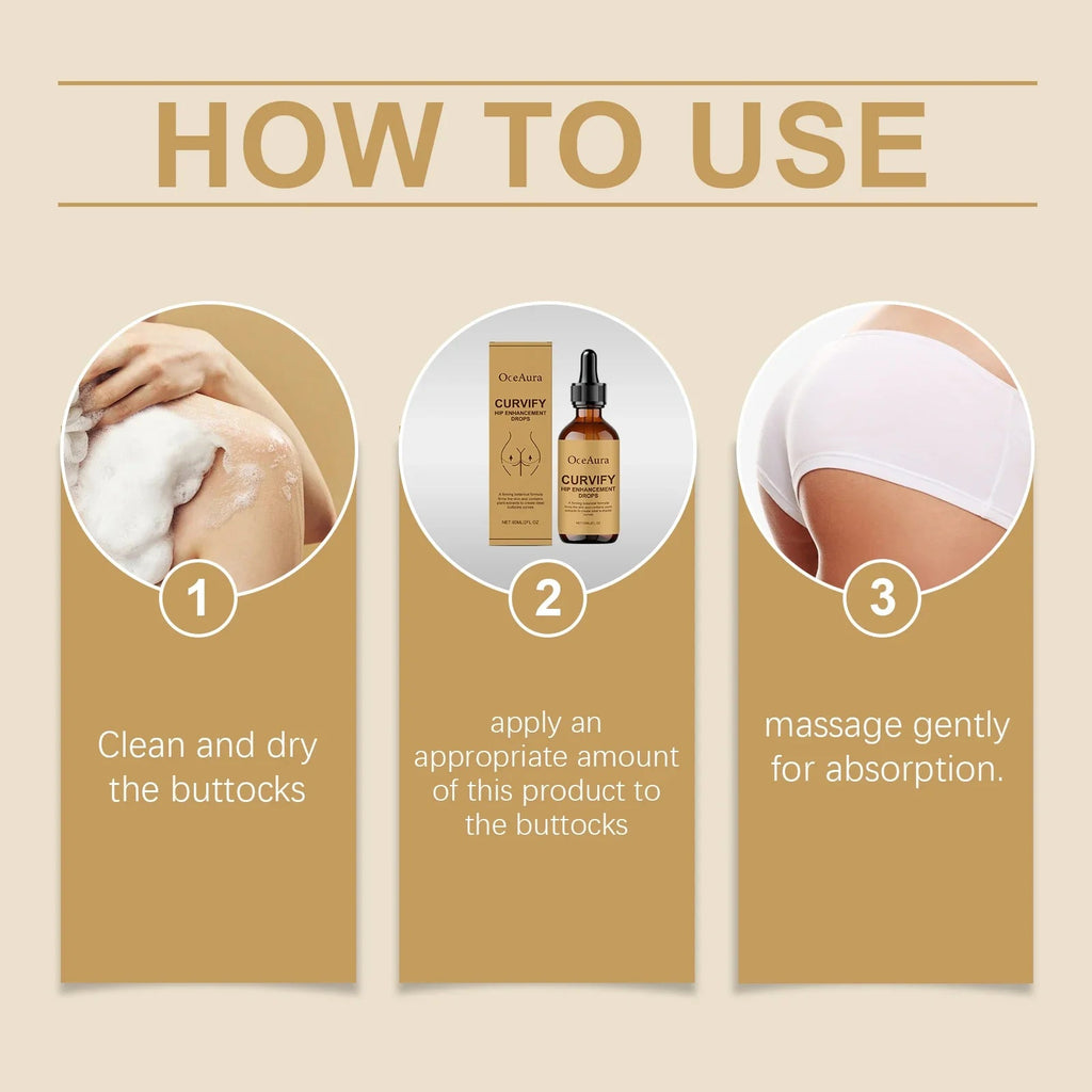 Hip Firming Enlarge Essence Enhance Skin Elasticity Improve Hip Depression Create Perfect Lines Moisturizing Hip Care Serum Oil - JromoCompany