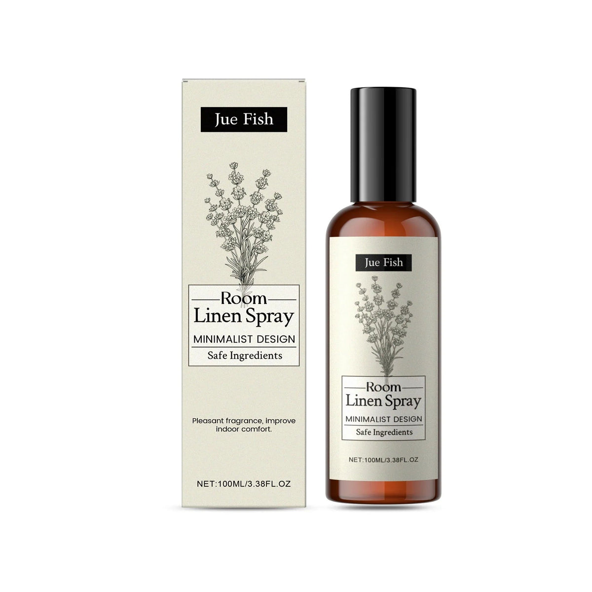Indoor Lavender Fragrance Spray - Long-Lasting Freshness Improves Indoor Air Quality Household Deodorant And Air Freshener 100ml - JromoCompany