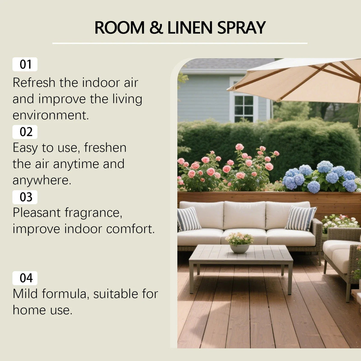 Indoor Lavender Fragrance Spray - Long-Lasting Freshness Improves Indoor Air Quality Household Deodorant And Air Freshener 100ml - JromoCompany