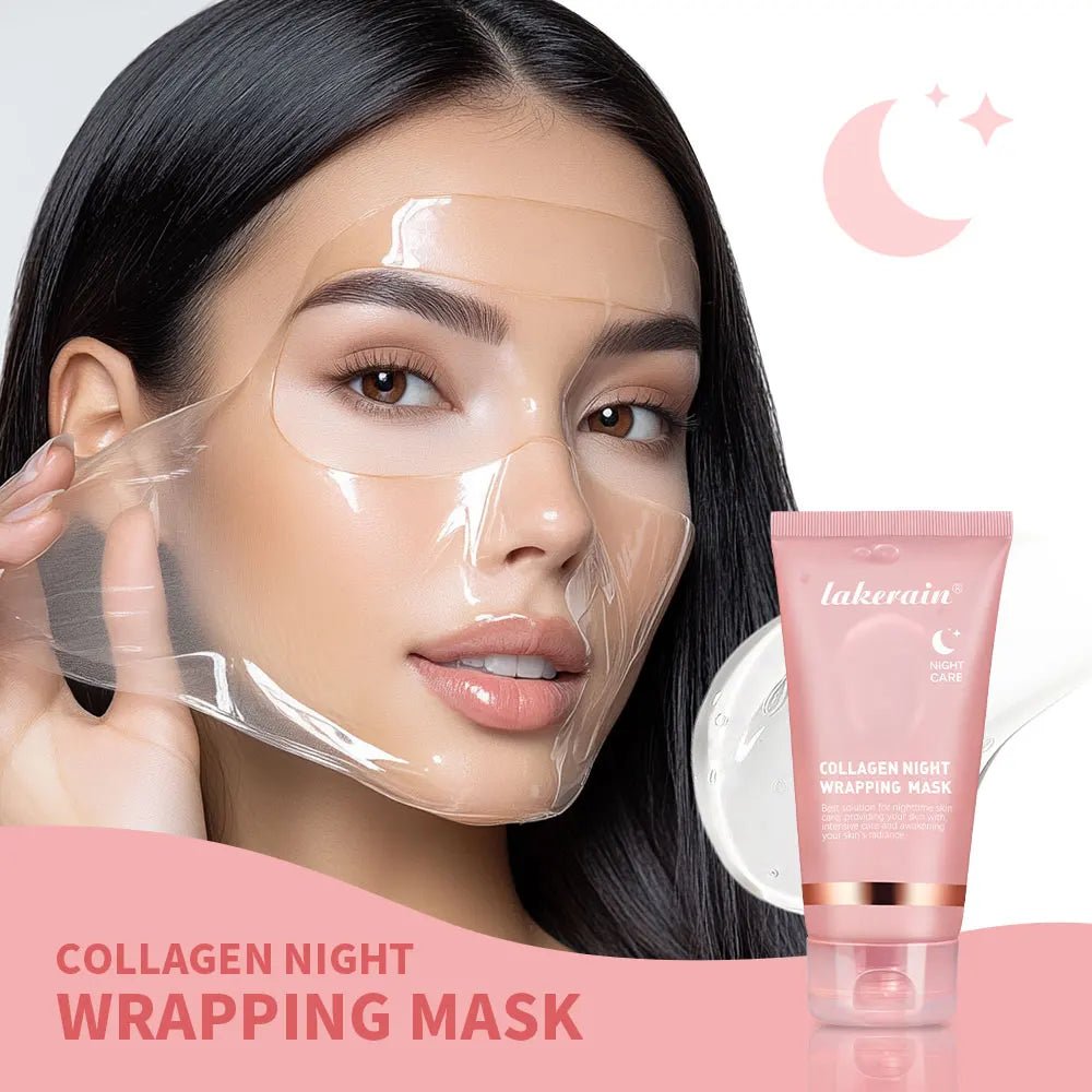 Korean Deep Collagen Mask Peel Off Mask Face Anti Wrinkle Lifting Skin Care Masks Bio Pack Night Wrapping Woman Overnight Skin - JromoCompany
