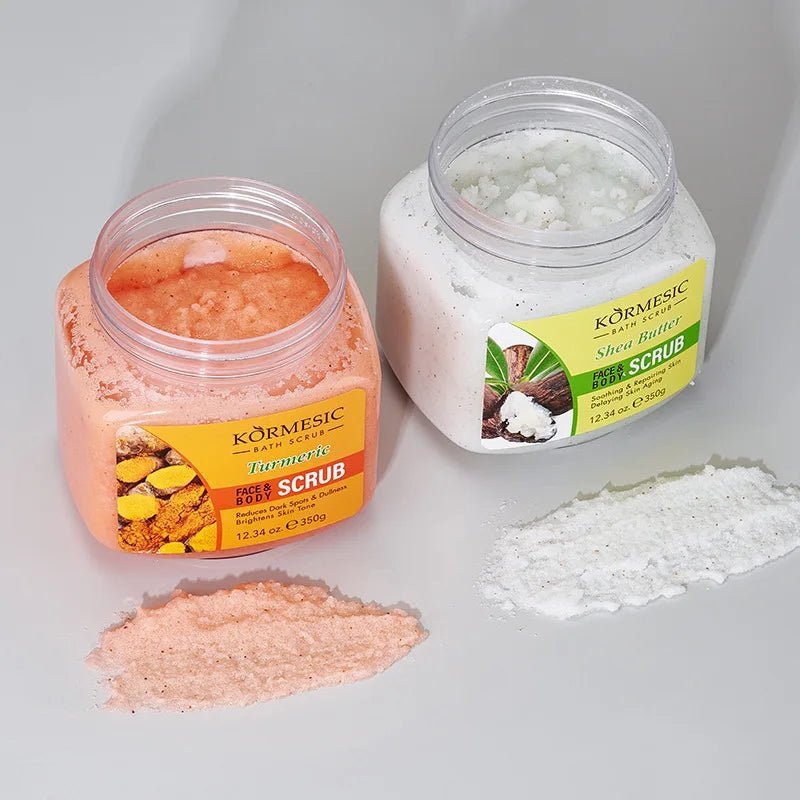 KORMESIC Turmeric Body Scrub Cream Facial Moisturizing Deep Cleansing Milk Rose Gentle Tender Face Exfoliation Skin Care Product - JromoCompany