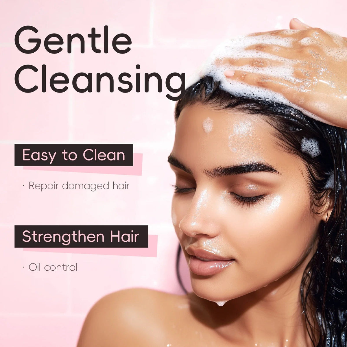 LAIKOU Japan Sakura Shampoo Repair Anti Split Ends Smooth Frizz Dry Hair - JromoCompany