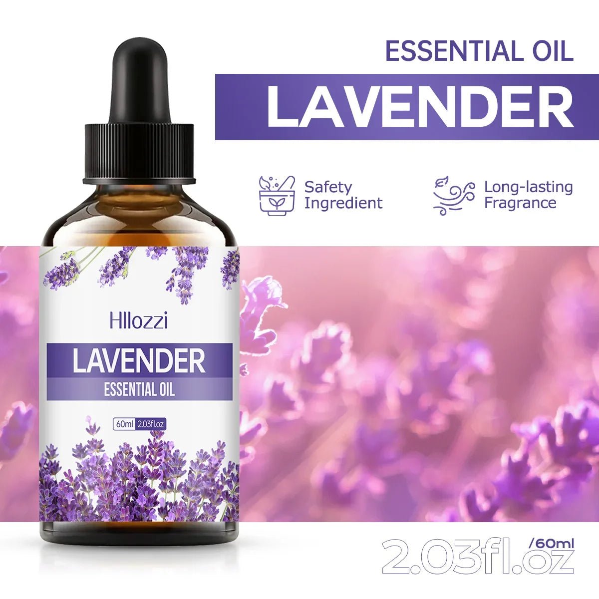 Lavender Essential Oil Facial And Body Skin Care Moisturizing And Hydrating Massage, Handmade DIY Candle And Soap Making - JromoCompany