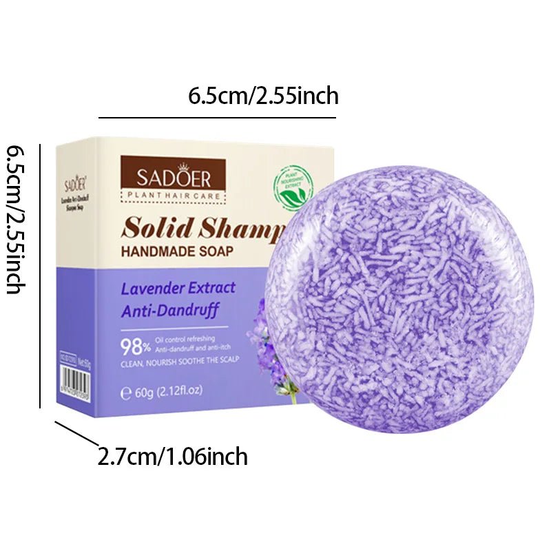 Lavender Shampoo Soap, Plant Essential Oil Soap Deeply Nourishes And Cleanses Hair, Giving Gifts To Family During Holidays - JromoCompany