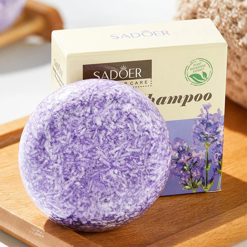 Lavender Shampoo Soap, Plant Essential Oil Soap Deeply Nourishes And Cleanses Hair, Giving Gifts To Family During Holidays - JromoCompany