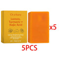 Lemon Turmeric Kojic Acid Soap Massage Handmade Soap For Bath For Deep Cleansing Exfoliation Body Moisturizing Smooth Body Care - JromoCompany