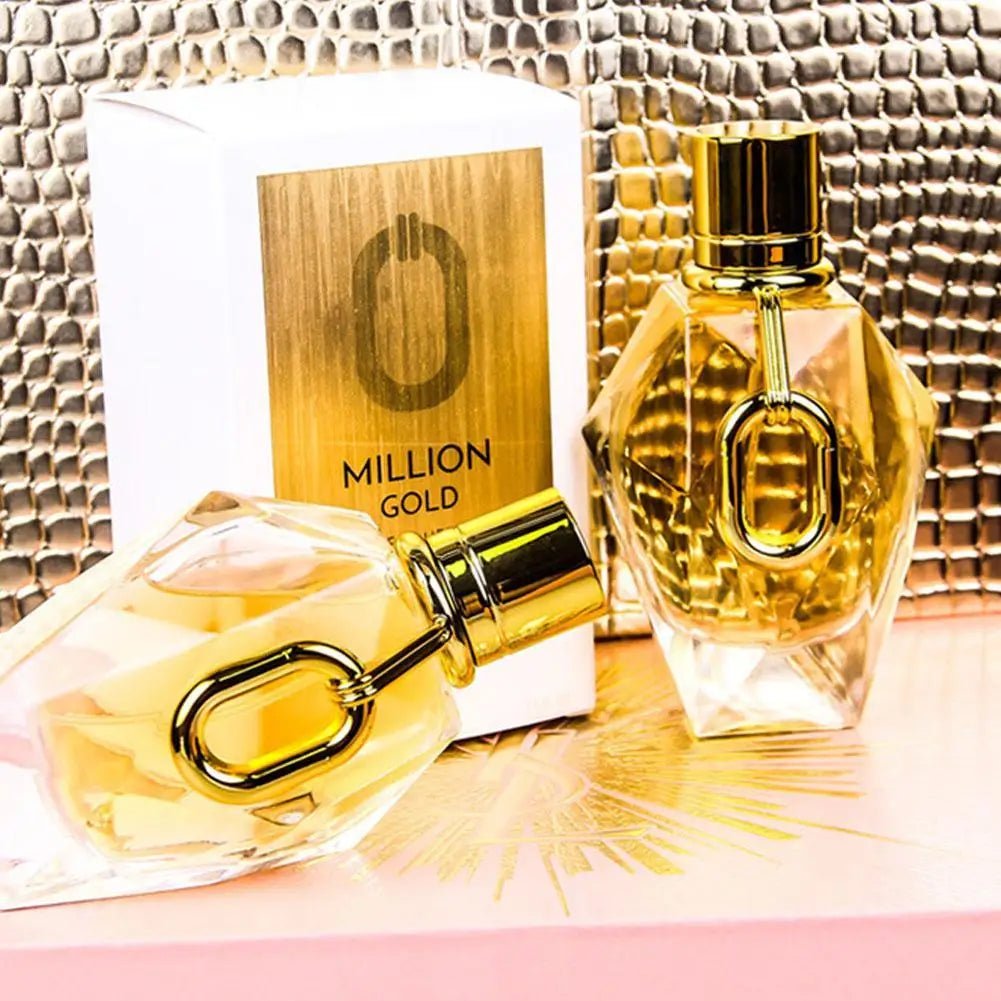 Million Gold For Women EDP | Long-Lasting Oriental Floral Perfume With Rose, Patchouli & Oud | Luxury Woody Fragrance - JromoCompany
