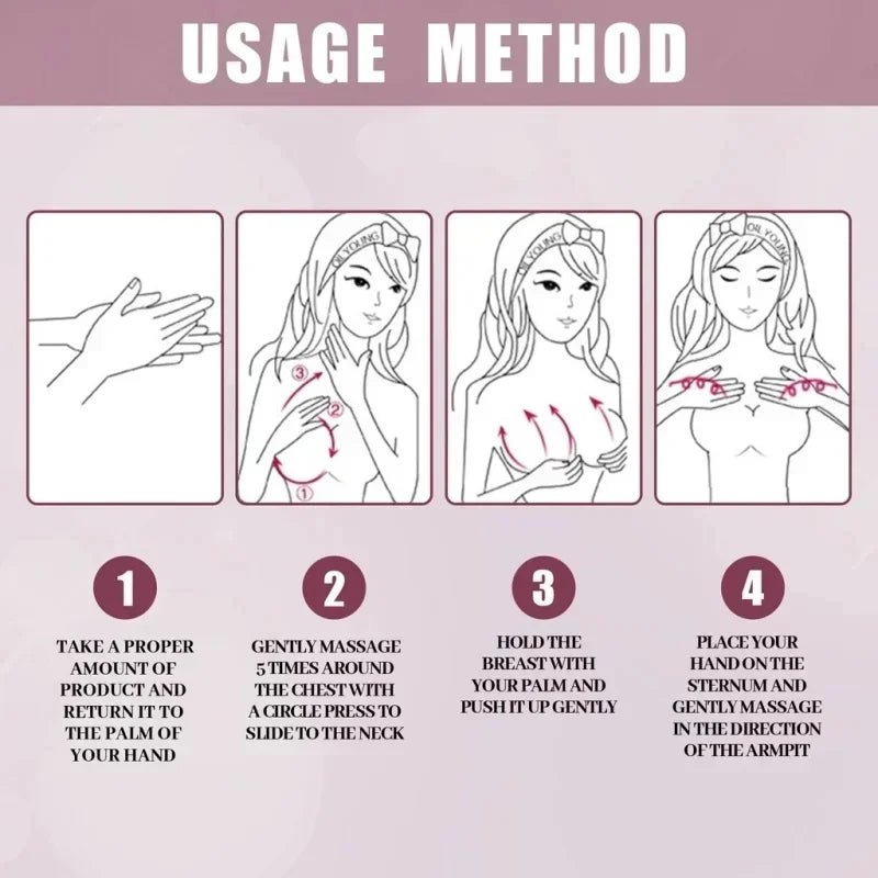 Natural Breast Enlargement Cream Chest Lift Firm Enhancer Care Oil Butt Breast Plump Growth Massage Boobs Bigger Sexy Body Care - JromoCompany