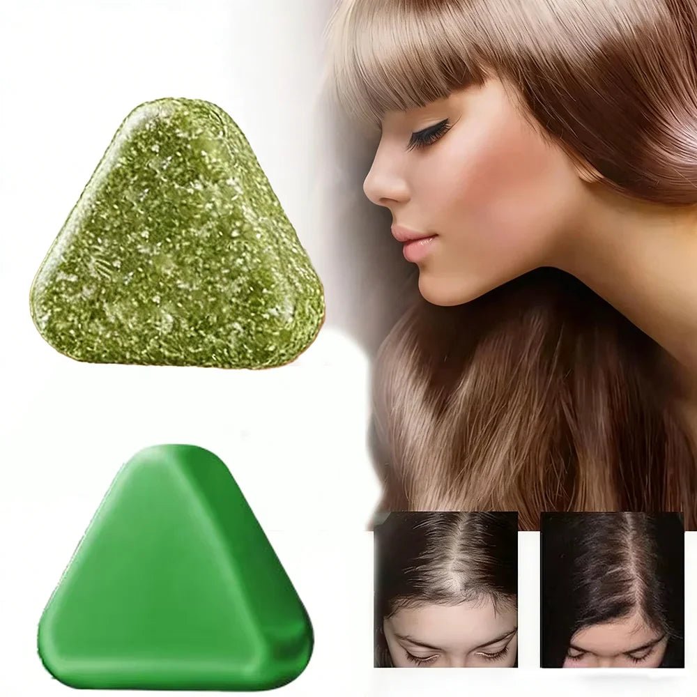 Natural Herbal Shampoo Soap Usman Grass Handmade Soap Hair Nourishing, Oil Control, Refreshing, Fluffy and Soothing Hair Care - JromoCompany