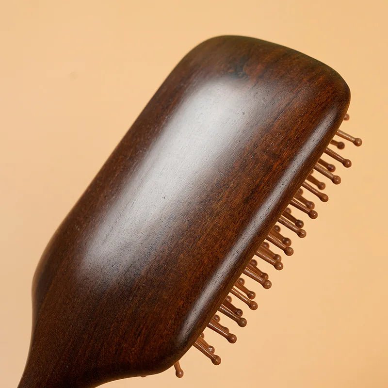 Natural Sandalwood Air Cushion Comb Scalp Massage Hair Brush Women Anti-static Hairdressing Comb for Hair Volume & Curly Hair - JromoCompany