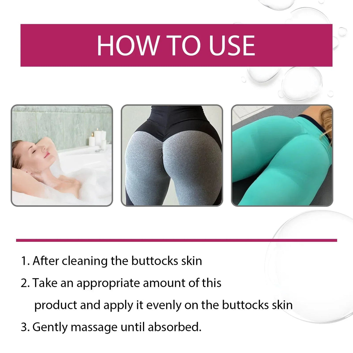 Oceaura Hip Lifting Cream Enhance Big Ass Tightening Firming Plump Beauty Sexy Butt Growth Nourish Women Buttock Shaping Creams - JromoCompany