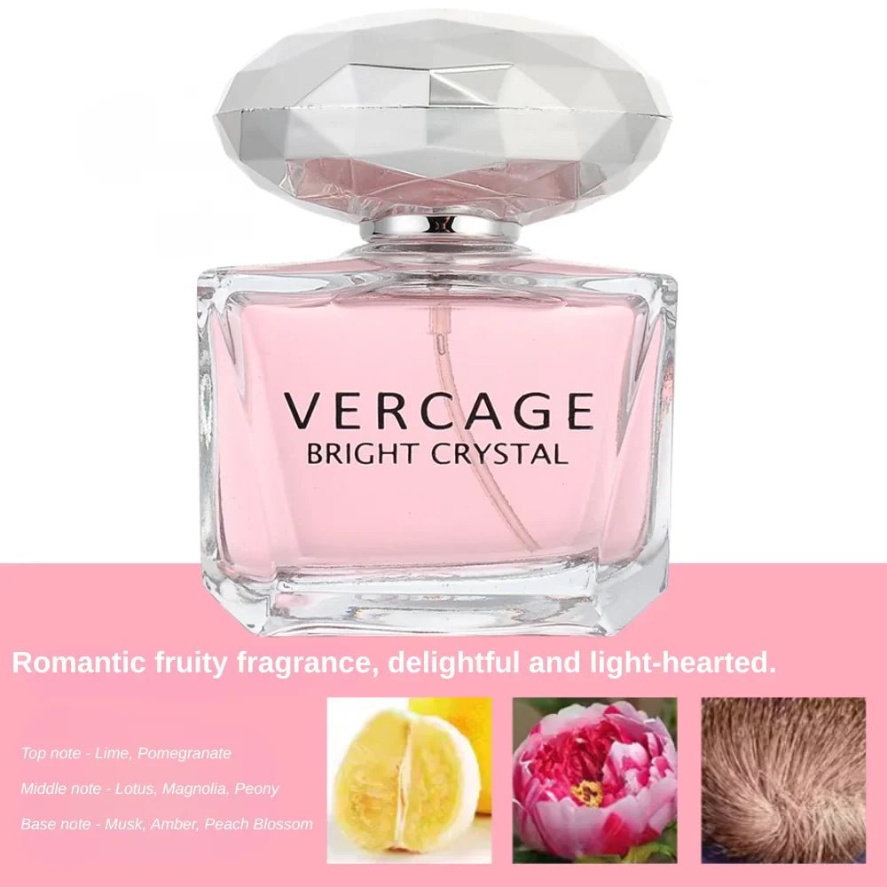 Osmanthus, Peony, and Pomegranate Fragrance Perfume for Women - Crystal Diamond Series, Light and Elegant Scent parfum - JromoCompany