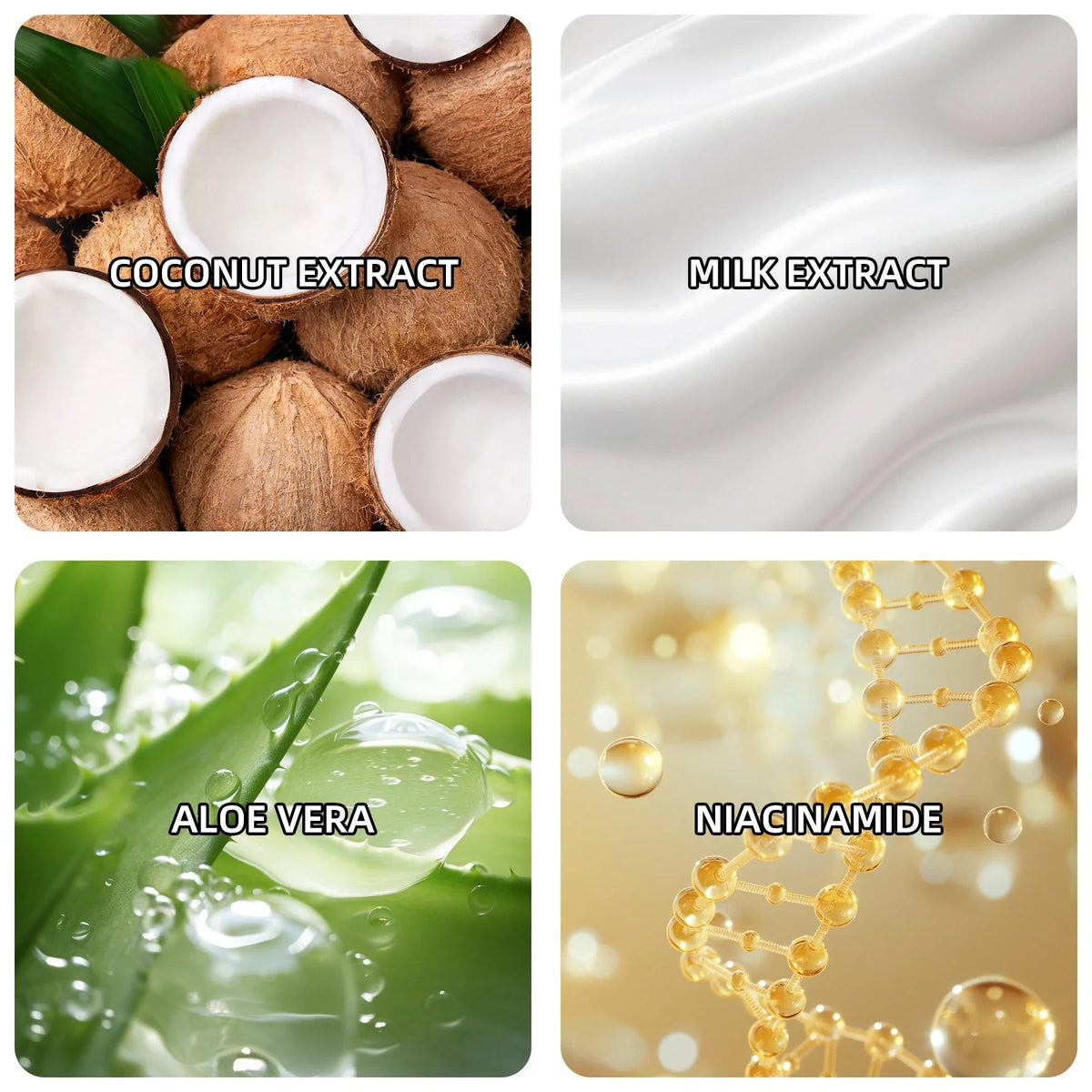 ottilavie Coconut Exfoliating Scrub Cream Physical exfoliation for smooth skin Suitable for all skin types (face, neck & body) - JromoCompany