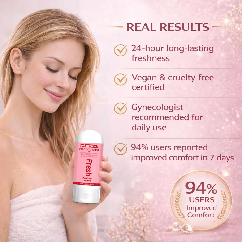 pH Balanced Probiotic Wash Odor Control, pH Balance, Dryness & Support for Intimate Areas Probiotics & Lactic Acid ,100ml - JromoCompany