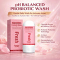 pH Balanced Probiotic Wash Odor Control, pH Balance, Dryness & Support for Intimate Areas Probiotics & Lactic Acid ,100ml - JromoCompany