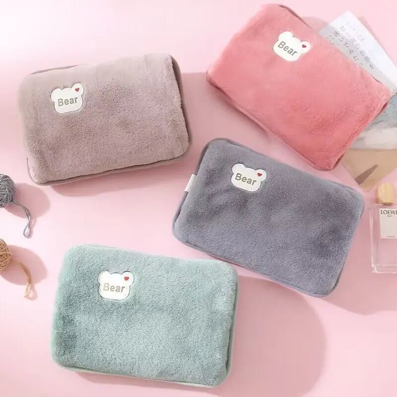 Rechargeable Hot Water Bottle Cute Electric Hand Warmer EU Plug Reusable Hot Compress Bag Heating Pad Hand Pocket Warmer - JromoCompany