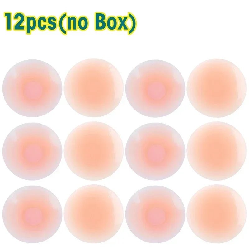 Reusable Women Breast Petals Lift Nipple Cover Invisible Petal Adhesive Strapless Backless Stick on Bra Silicone Breast Stickers - JromoCompany