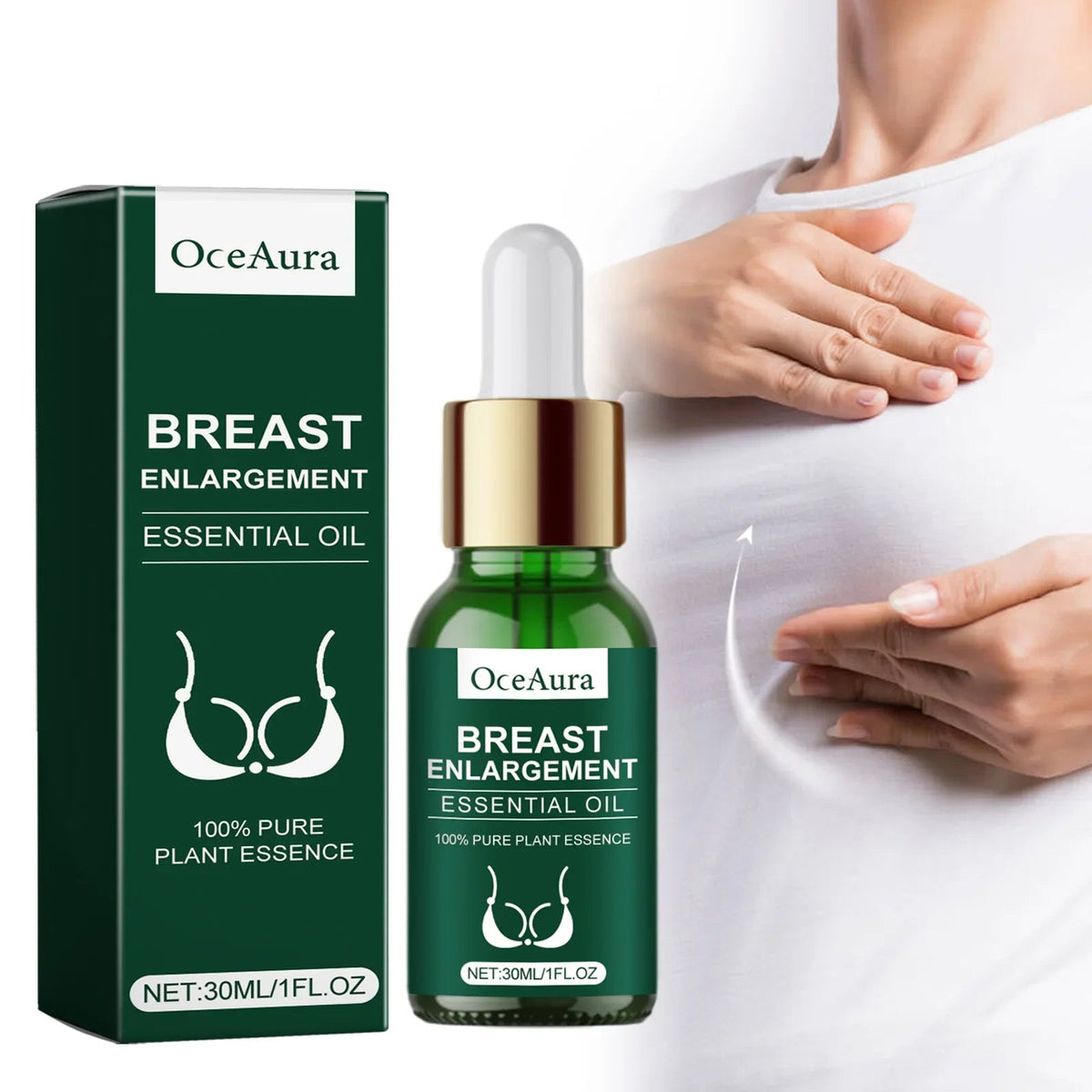Rose Breast Essential Oil Plump Full Keep Firming Size up Lifting Treatment Massage Bigger Sexy Boobs Spa Breast Enlargement Oil - JromoCompany