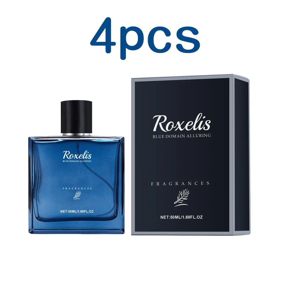Roxelis 50ml Charmig Cologne Perfume Spray Men's Blue Domain Fragrance Lasting Scent Pheromone Flirting Romantic Dating Perfume - JromoCompany