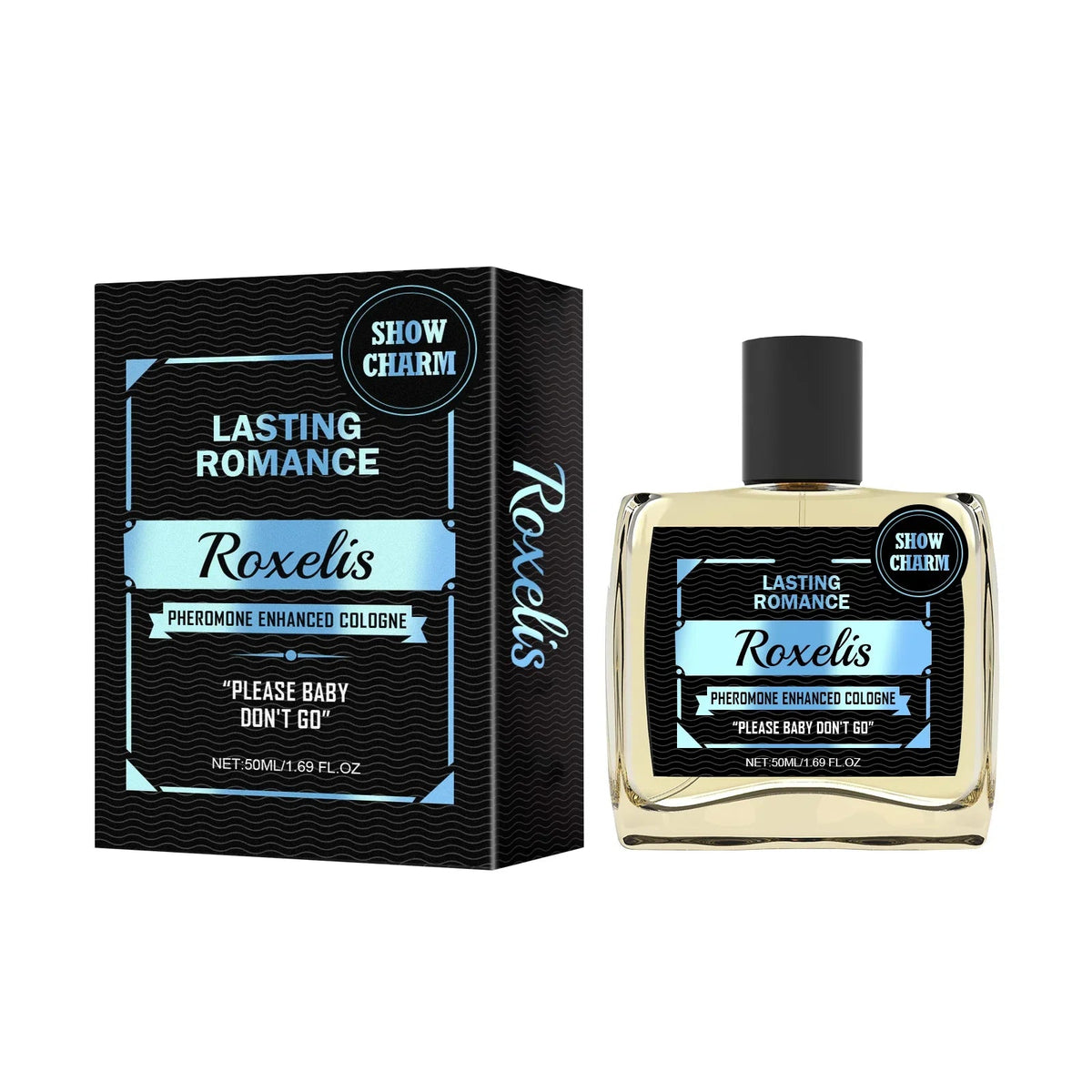 Roxelis 50ml Gentlemen Cologne Pheromone Perfume Increase Charm Confidence Dating Flirting Attract Lasting Glamour Men Perfume - JromoCompany