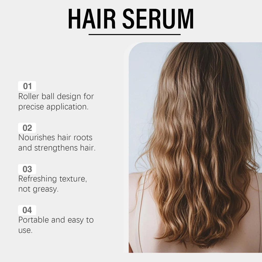 Smoothing Hair Serum - Gentle Hydrating Formula for Frizz-Free, Lightweight & Refreshing Scalp-Safe Daily Hair Care - JromoCompany