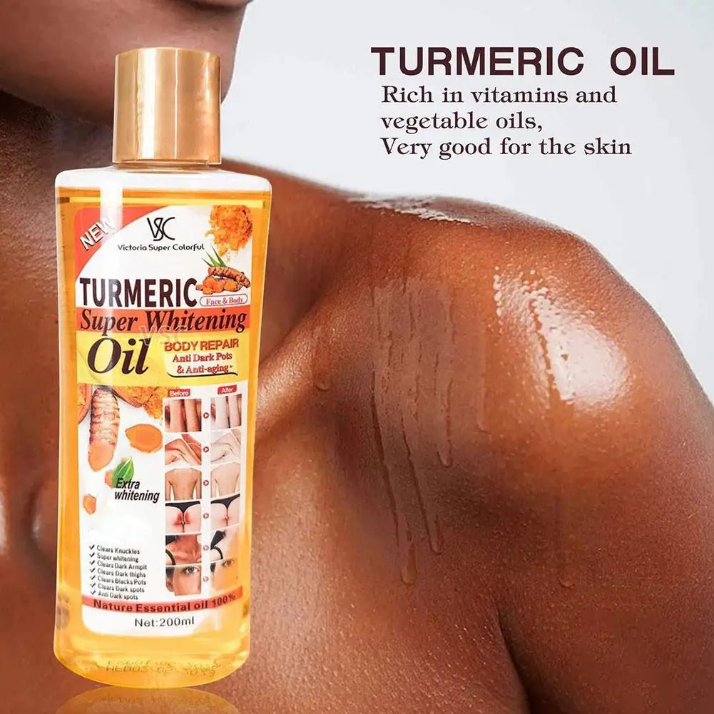 Turmeric Essential Oil Facial Body Massage oil Moisturizing Diffuser Aromatherapy Brightening Smoothing Body Face Skin Care 200m - JromoCompany