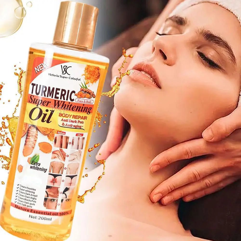 Turmeric Essential Oil Facial Body Massage oil Moisturizing Diffuser Aromatherapy Brightening Smoothing Body Face Skin Care 200m - JromoCompany