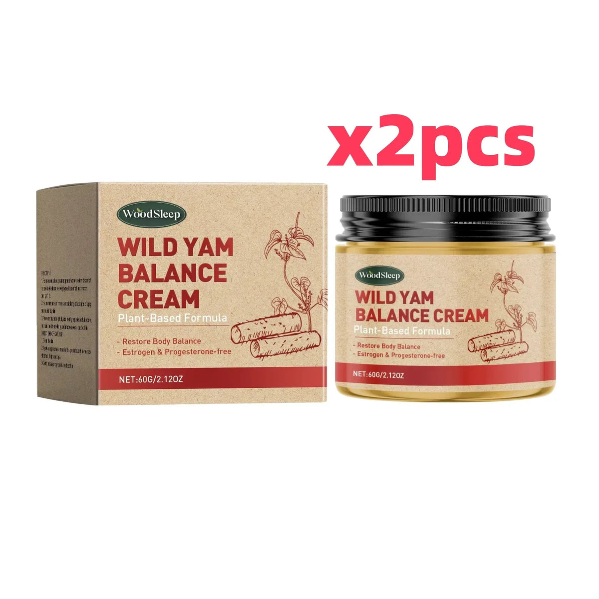 Wild Yam Cream Progesteron Hormone Regulation Balancing Tightening Smoothing Moisturizing Wrinkles Removing Women's Health Balm - JromoCompany