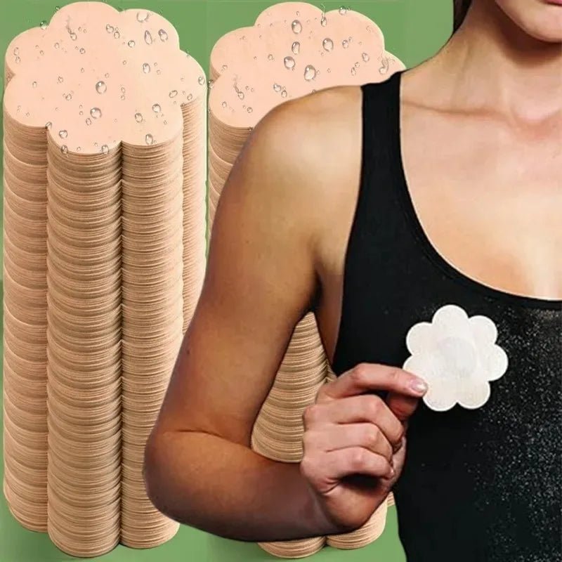 Women Summer Invisible Nipple Covers Pads Ultra Thin Fabric Chest Stickers Disposable Lift Pasties Daily Wear Intimate Underwear - JromoCompany